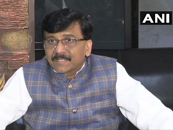 Shiv Sena leader Sanjay Raut at a press conference in Mumbai on Friday 