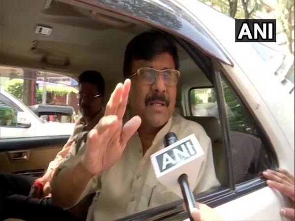 Shiv Sena leader Sanjay Raut speaking to media in Mumbai, Maharashtra on Wednesday.