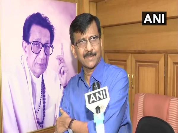 Shiv Sena leader Sanjay Raut speaking to ANI in Mumbai on Tuesday (Photo/ANI)