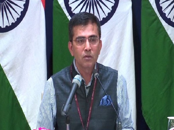 Raveesh Kumar, Spokesperson for the Ministry of External Affairs (MEA) speaking during a press briefing on Thursday