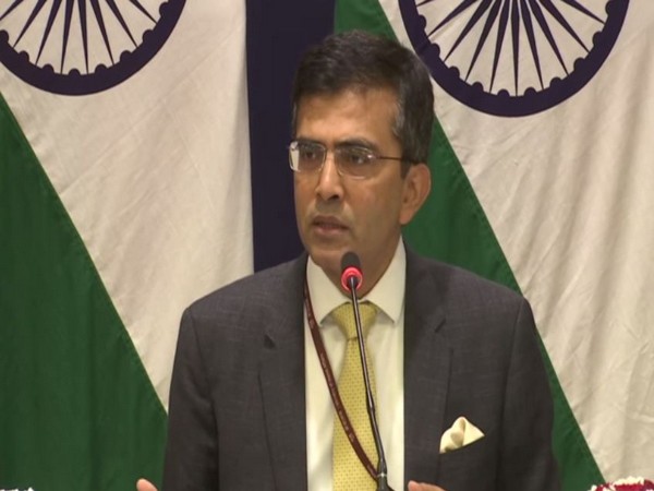 External Affairs Ministry spokesperson Raveesh Kumar addressing a press conference in New Delhi on Thursday