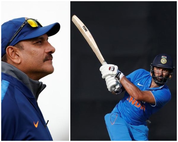 Ravi Shastri (L); Yuvraj Singh (R)