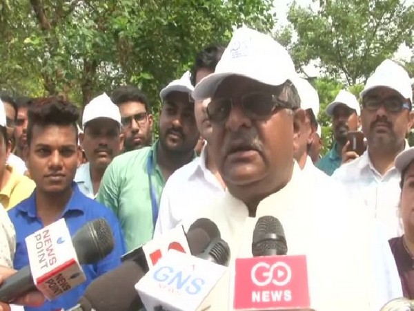 Union Minister Ravi Shankar Prasad talking to media persons in New Delhi on Thursday. Photo/ANI