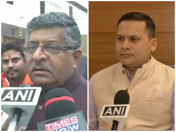 Union Minister Ravi Shankar Prasad (left) and BJP IT cell in-charge Amit Malviya speaking to ANI on Monday.