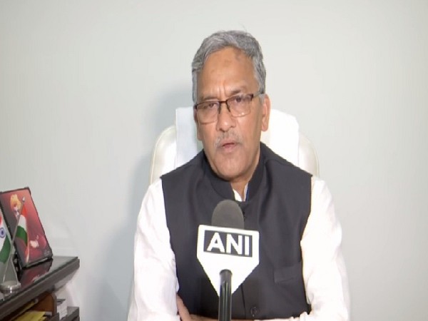 Uttarakhand Chief Minister Trivendra Singh Rawat speaking to ANI in Dehradun on Thursday. Photo/ANI