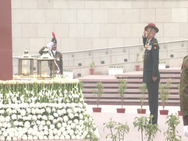 General Bipin Rawat at National War Memorial on Tuesday. Photo/ANI