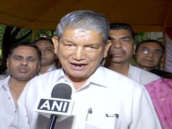 Congress leader Harish Rawat talking to ANI in Dehradun on Saturday. Photo/ANI