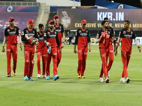 RCB players after finishing first inning against KKR (Image: BCCI/IPL)