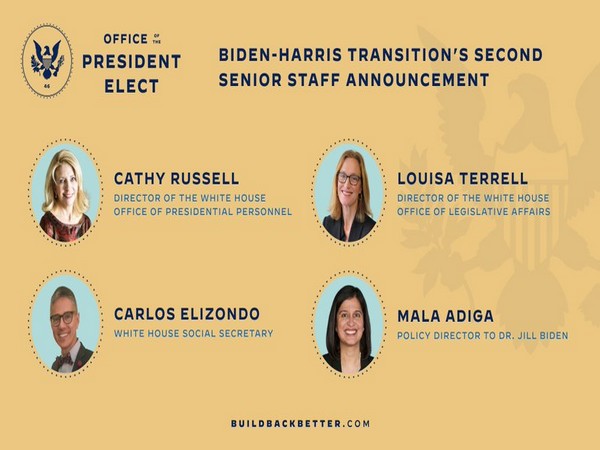 Biden announced four new members of his White House senior staff on Friday.