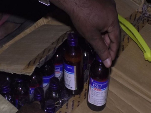 40,560 bottles of Phensydel seized from a godown in  Badharghat in Tripura 