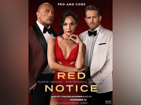 Poster of 'Red Notice' (Image source: Instagram)