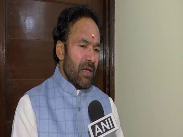 Minister of State for Home Affairs G Kishan Reddy speaking to ANI in New Delhi on Friday. Photo/ANI