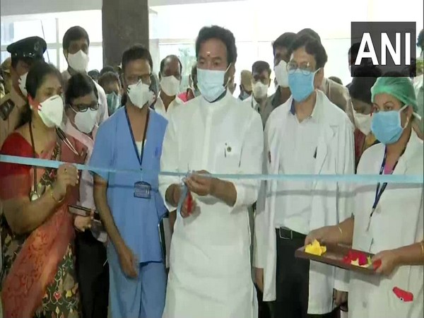 Union Minister G Kishan Reddy on Saturday inaugurated Covid safe incubator for newborn in Hyderabad on Saturday. (Photo/ANI)