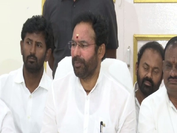 MoS Home, G Kishan Reddy in Hyderabad, Telangana on Sunday. 