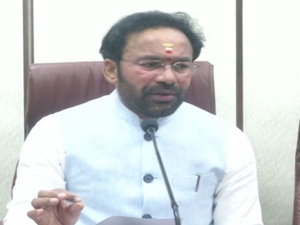 Union Minister G Kishan Reddy addressing press conference in Varanasi on Wednesday
