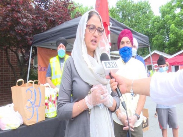 Ginny Ahluwalia, Representative of the Gurdwara Prabhandak Committee of the Guru Nanak Foundation of America speaking to ANI on Sunday (local time). Photo/ANI