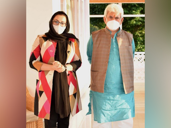 Member of Afghanistan Parliament Naheed A Farid met J-K Lieutenant Governor Manoj Sinha.