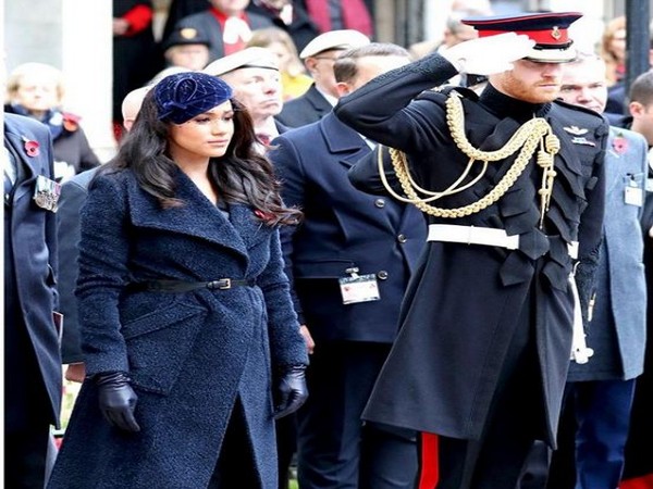 Meghan Markle and Prince Harry attending the  Remembrance service (Image courtesy: Instagram)