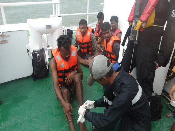 Indian Coast Guard rescued 19 fishermen at various ports in the west coast on Saturday 