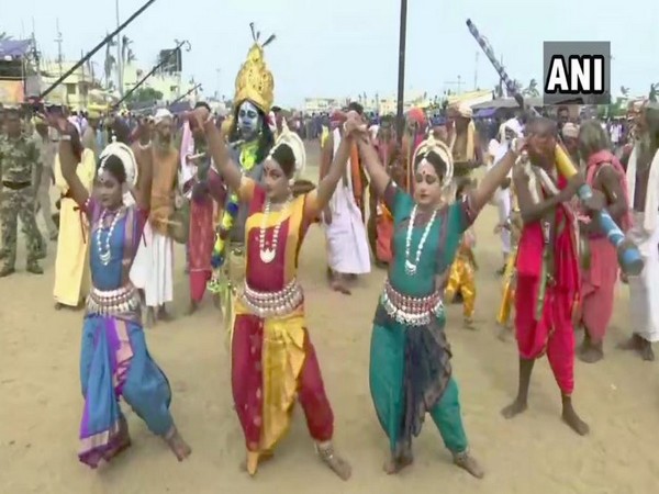 Several devotees gathered to witness ‘Return Car Festival’ in Puri on Friday. Photo/ANI