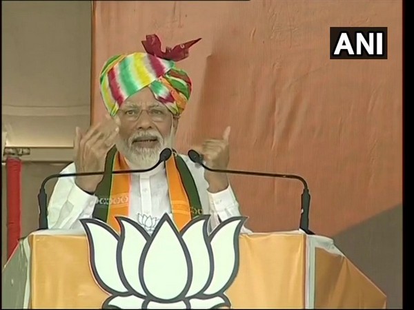 Prime Minister Narendra Modi addresing election rally in Rewari on Saturday