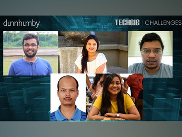 dunnhumby Code Combat 2.0 winners from L to R (1st line) - Sunkishala Karthik, Barkha Agrawal, Lovekesh Bhati (2nd line)  Manoj Kumar Mandal, Iram Ali Ahmad 