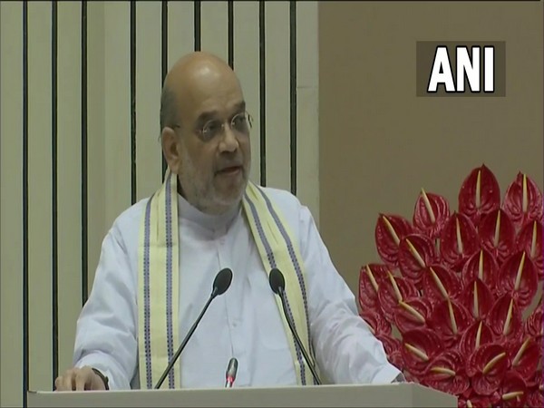 Union Home Minister Amit Shah at the National Conference on Cyber Safety and National Security in Delhi.  