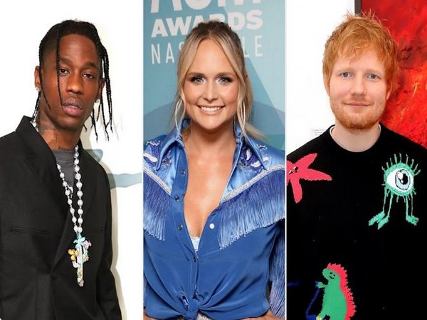 Travis Scott, Miranda Lambert, Ed Sheeran (Image Source: Twitter)