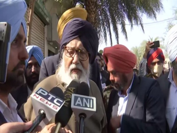 Former chief minister of Punjab Parkash Singh Badal (Photo:ANI)