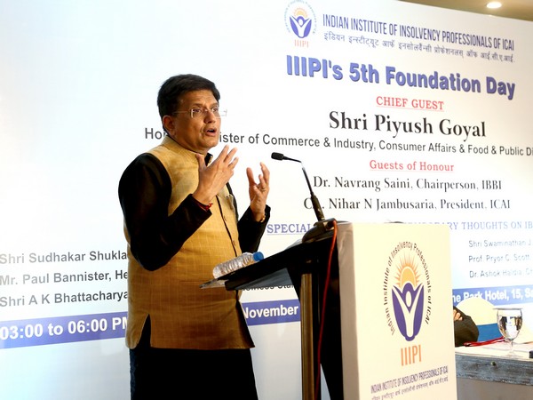 Piyush Goyal at IIIPI's 5th Foundation Day (Photo/ANI)