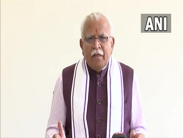 Haryana Chief Minister Manohar Lal Khattar (File Photo/ANI)