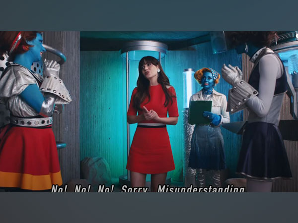 A still from the video featuring Zooey Deschanel (Image courtesy: Youtube)