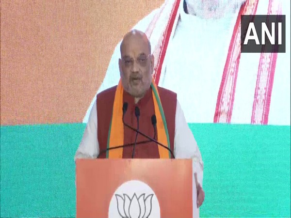 Union Home Minister Amit Shah in Goa's Vasco da Gama today (Photo/ANI)