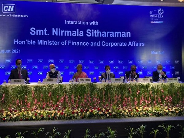 Finance Minister Nirmala Sitharaman during interaction with Industry captains 