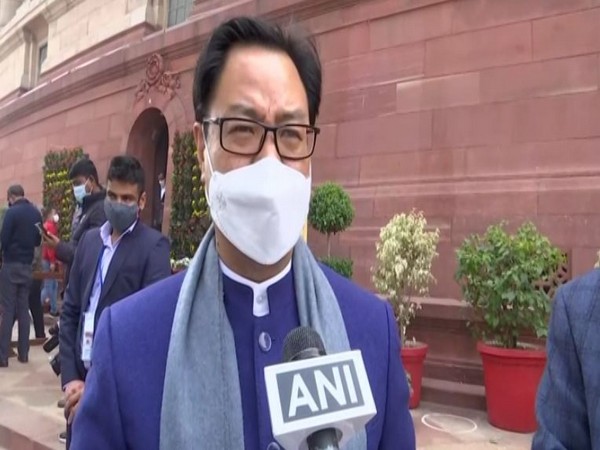 Union Minister of Law and Justice Kiren Rijiju. (ANI/photo)