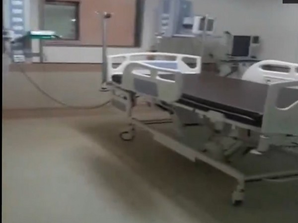  A bed at India's first COVID-19 dedicated hospital set up by Reliance in Mumbai. Photo/ANI