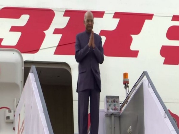 President Ram Nath Kovind departing for his three-state visit to Africa on Sunday, July 28 (Photo/ANI)