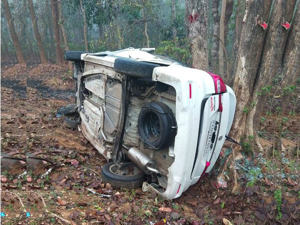 Visual from the accident site. 