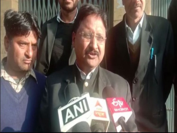Bhupendra Singh, Rohtagi's lawyer speaking to reporters in Bundi, Rajasthan on Tuesday. Photo/ANI