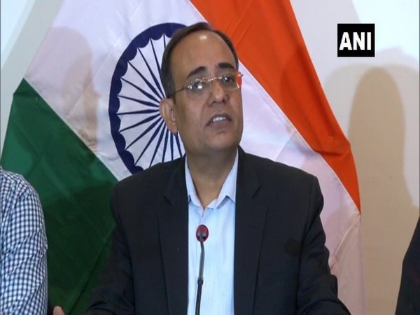 Principal Secretary, Planning and Development, J&K, Rohit Kansal briefing media persons in Srinagar on Sunday.