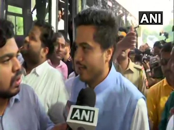 NCP MLA Rohit Pawar speaking to ANI in Mumbai on Wednesday 