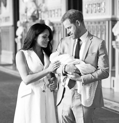 Prince Harry and Meghan Markel with their new born son Archie Harrison Mountbatten-Windsor (Image courtesy: Instagram)