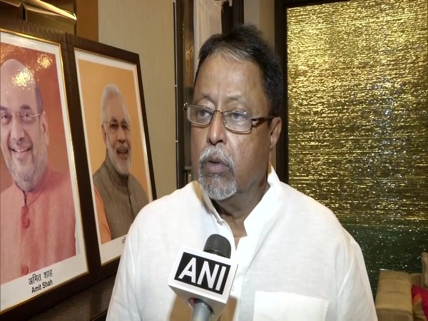 BJP leader Mukul Roy talking to ANI in New Delhi on Saturday 
