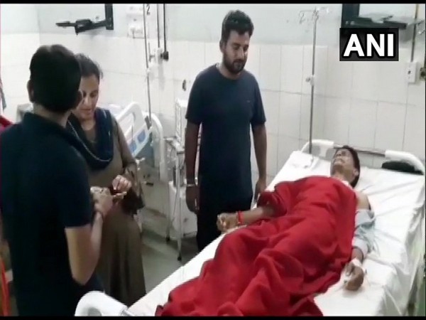 RSS worker admitted in hospital after being thrashed by few people in Rajasthan. 