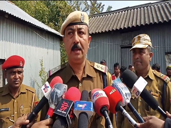 Police officer at Kalgachia police station in Assam (Photo/ANI)