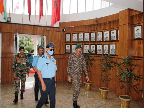 Visual of Air Marshal Dilip Kumar Patnaik from his Assam visit (Photo/ANI)