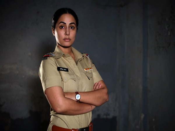 Hina Khan as police officer Radikha Shroff in 'Seven One'