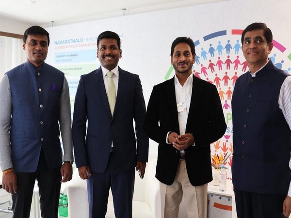Andhra Pradesh CM YS Jagan Mohan Reddy in Davos. 