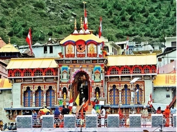 Badrinath Dham Temple in Uttarakhand. (ANI/photo)