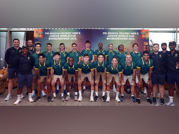 Team South Africa arrives for FIH Odisha Hockey Men's Junior World Cup Bhubaneswar 2021 (Photo/ Hockey India)